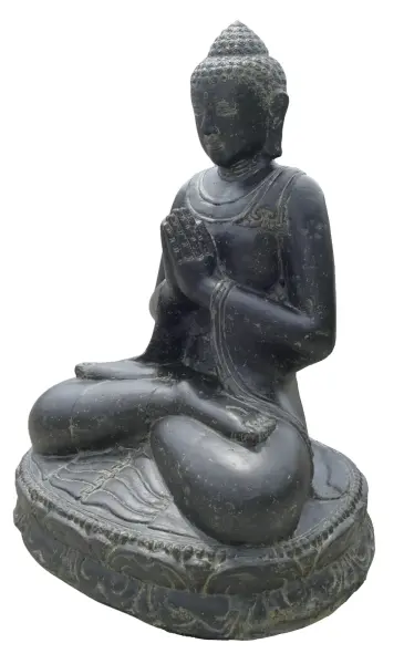 Product image of the product “Buddha sitting, cast stone, 80cm high, light 80 cm”